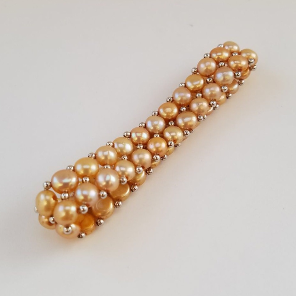 🍾Double Strand Pearl Bracelet - Champamge/Gold🍾